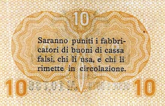 Italia - 10 Centesimos 1918 (# M2)