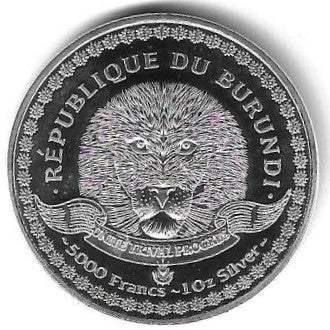 Burundi - 5000 Francos 2014 (Km# ..) Regal Tang