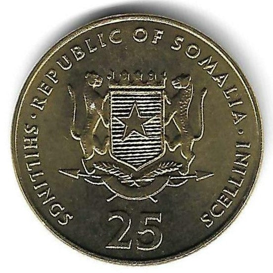 Somalia - 25 Shillings 2001 (Km# 103) Jogador