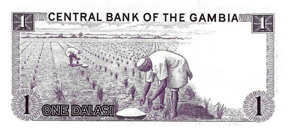 Gambia - 1 Dalasi 1972 (# 4f)