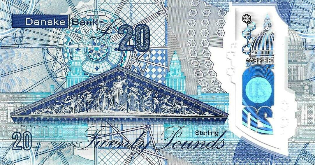 Irlanda Norte - 20 Libras 2022 (# 215) Danske Bank