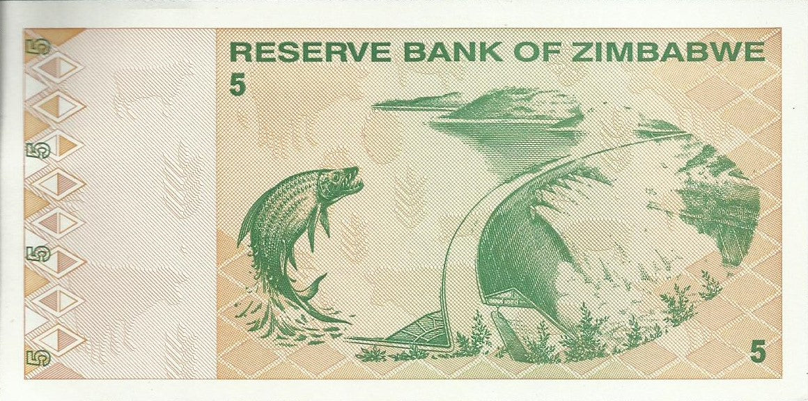 Zimbabwé - 5 Dolares 2009 (# 93)