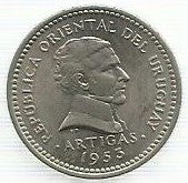 Uruguai - 5 Centesimos 1953 (Km# 34)