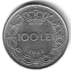 Roménia - 100 Lei 1943 (Km# 64)