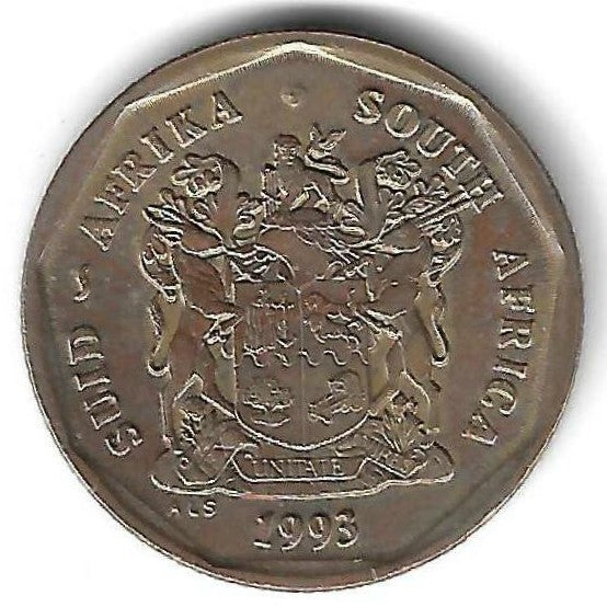 Africa Sul - 50 Centimos 1993 (Km# 137)