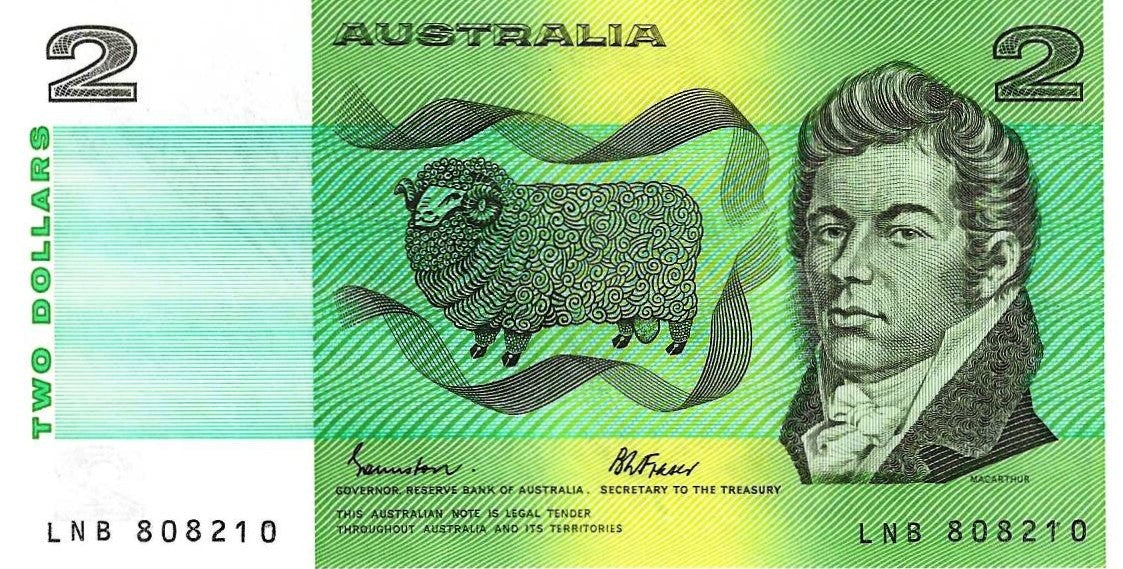 Australia - 2 Dolares 1985 (# 43e)