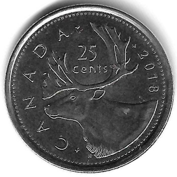 Canada - 25 Centimos 2018 (Km# 393)