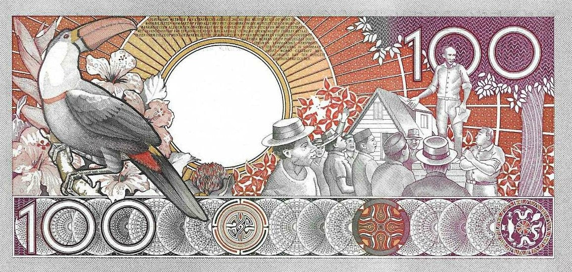 Suriname - 100 Gulden 1988 (# 133b)