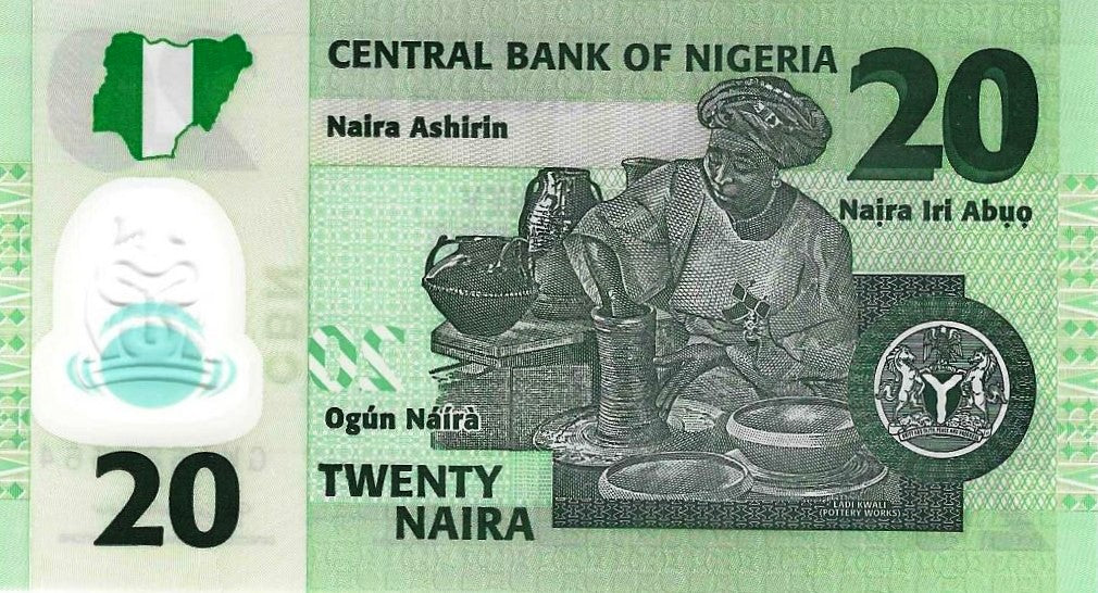 Nigeria - 20 Naira 2021 (# 34s)