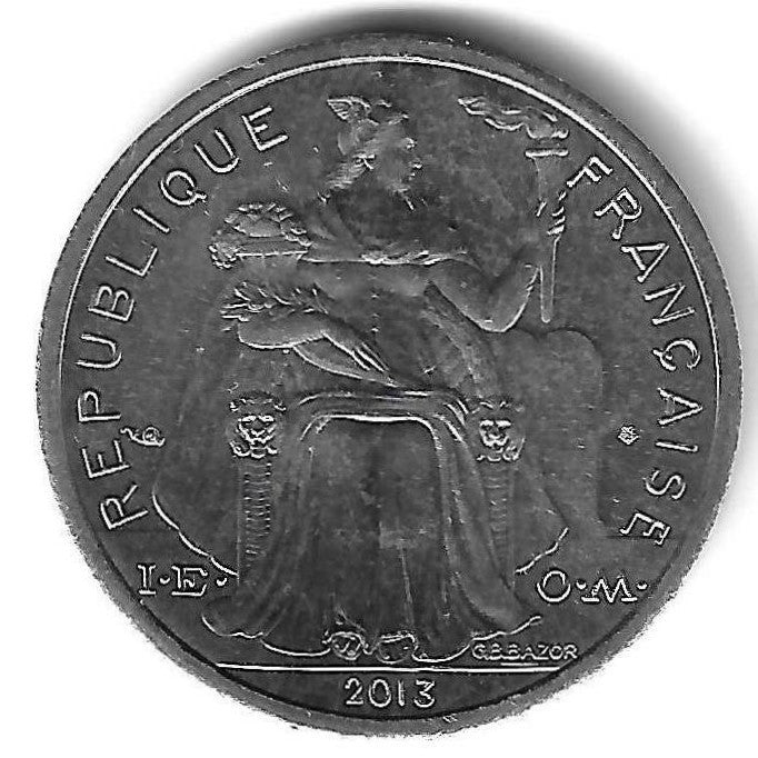 Nova Caledonia - 2 Francos 2013 (Km# 14)