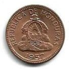 Honduras - 1 Centavo Lempira 1957 (Km# 77.2)