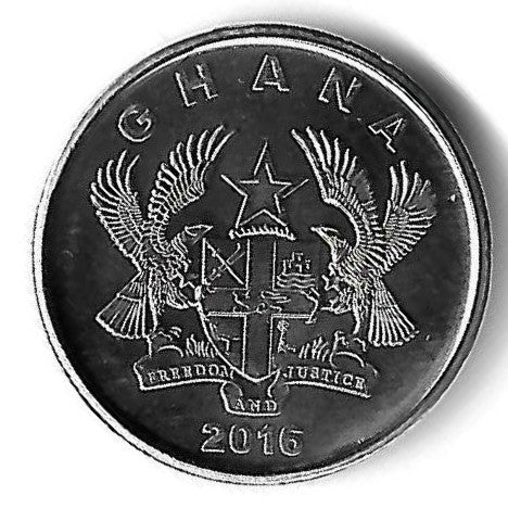 Gana - 5 Pesewas 2016 (Km# 38)