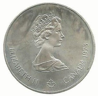 Canada - 5 Dolares 1973 (Km# 85) Montreal 1976