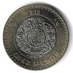 Mexico - 10 Pesos 2018 (Km# 616)
