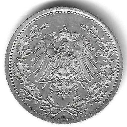 Alemanha - 1/2 Marco 1915 (Km# 17)