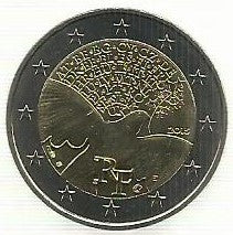 França - 2 Euro 2015 (Km# 2256) 70 Anos Paz Europa