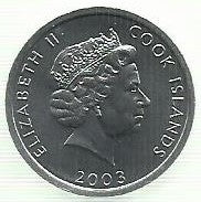 Ilhas Cook - 1 Centimo 2003 (Km# 421) Pointer