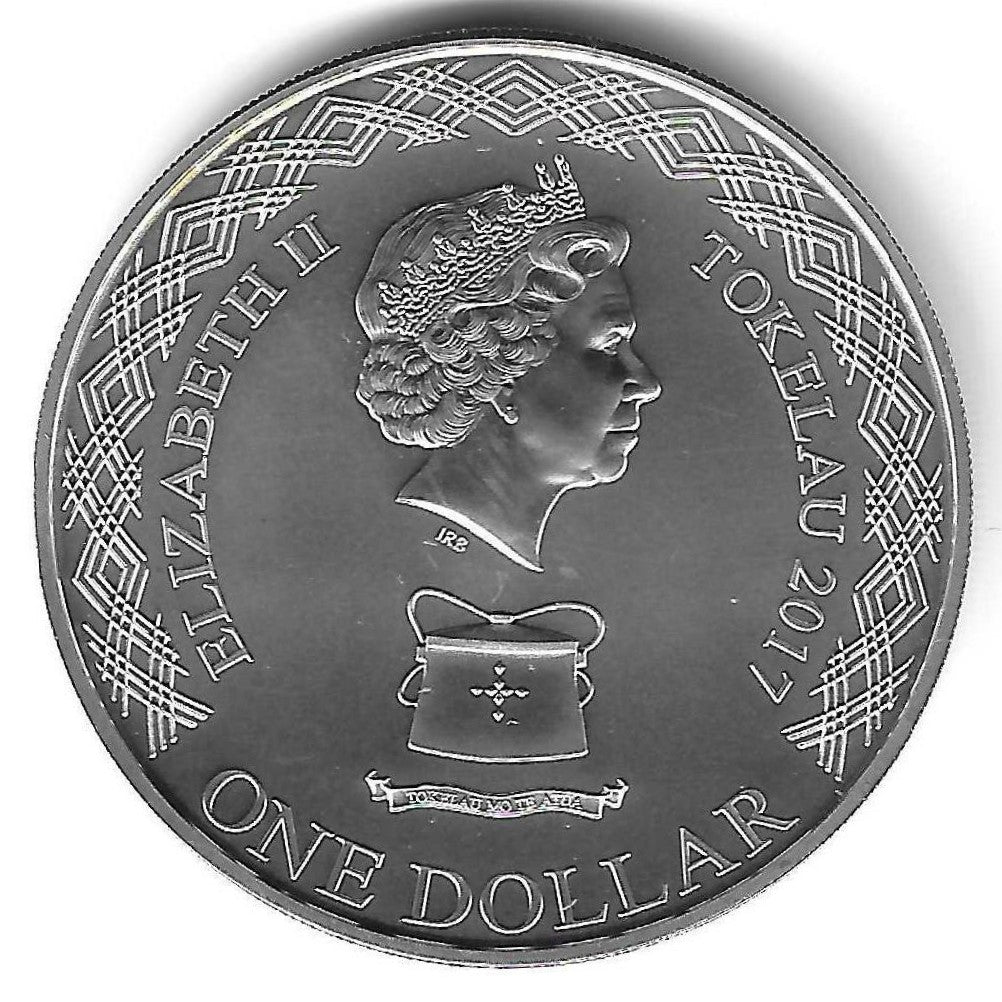 Tokelau - 1 Dolar 2017 (Km# 129) Madona Negra