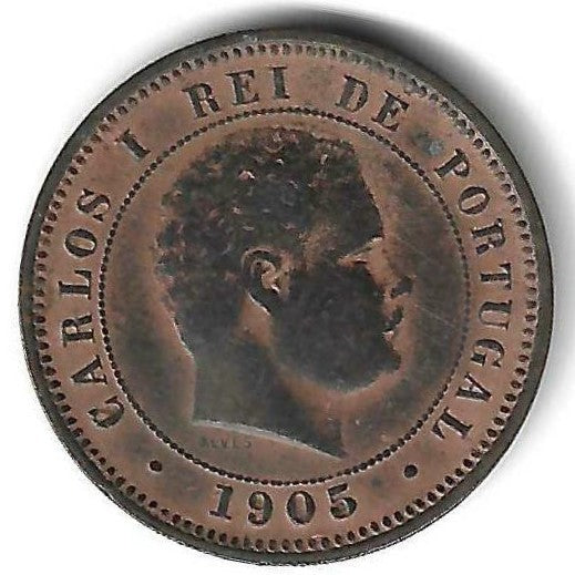 Portugal - 5 Reis 1905 (Km# 530)