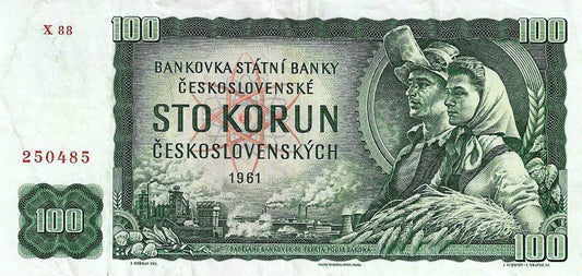 Checoslovaquia - 100 Korun 1961 (# 91j)