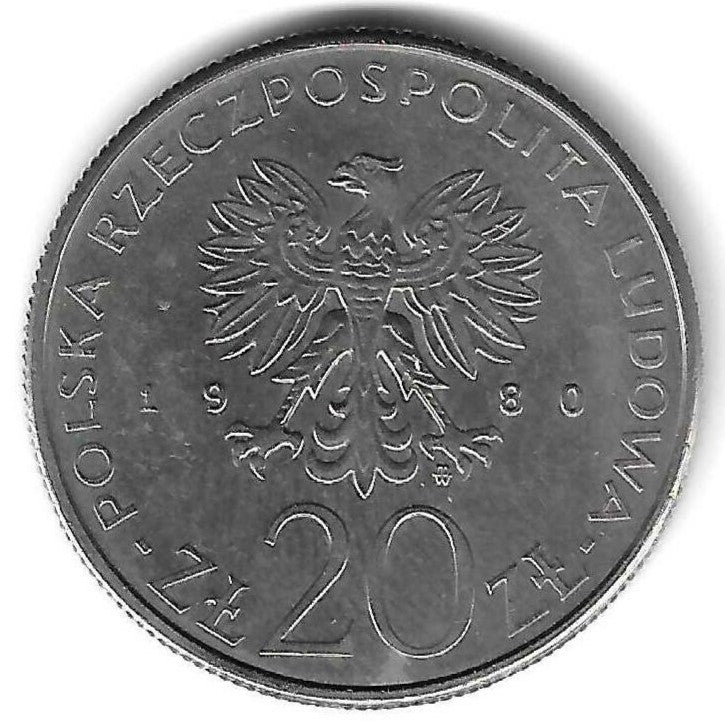 Polonia - 20 Zlotych 1980 (Km# 112) Pomorza