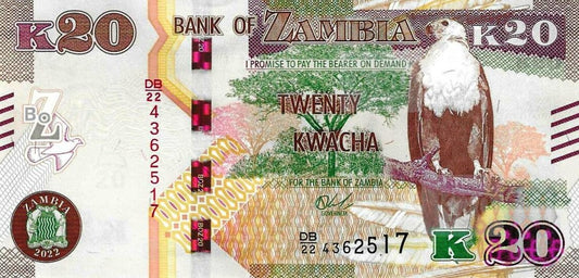 Zambia - 20 Kwacha 2022(# ..)