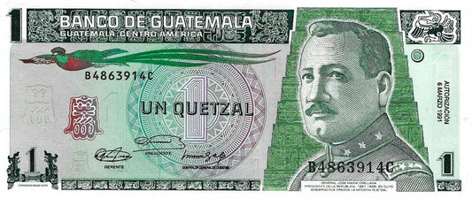 Guatemala - 1 Quetzal 1991 (# 73b)