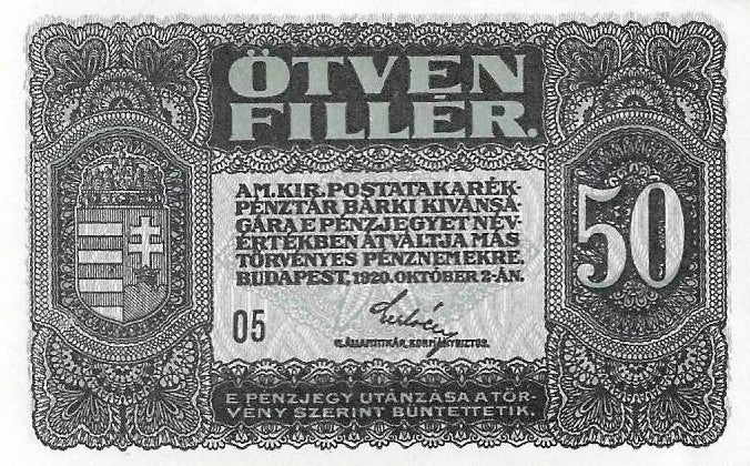 Hungria - 50 Filler 1920 (# 44)
