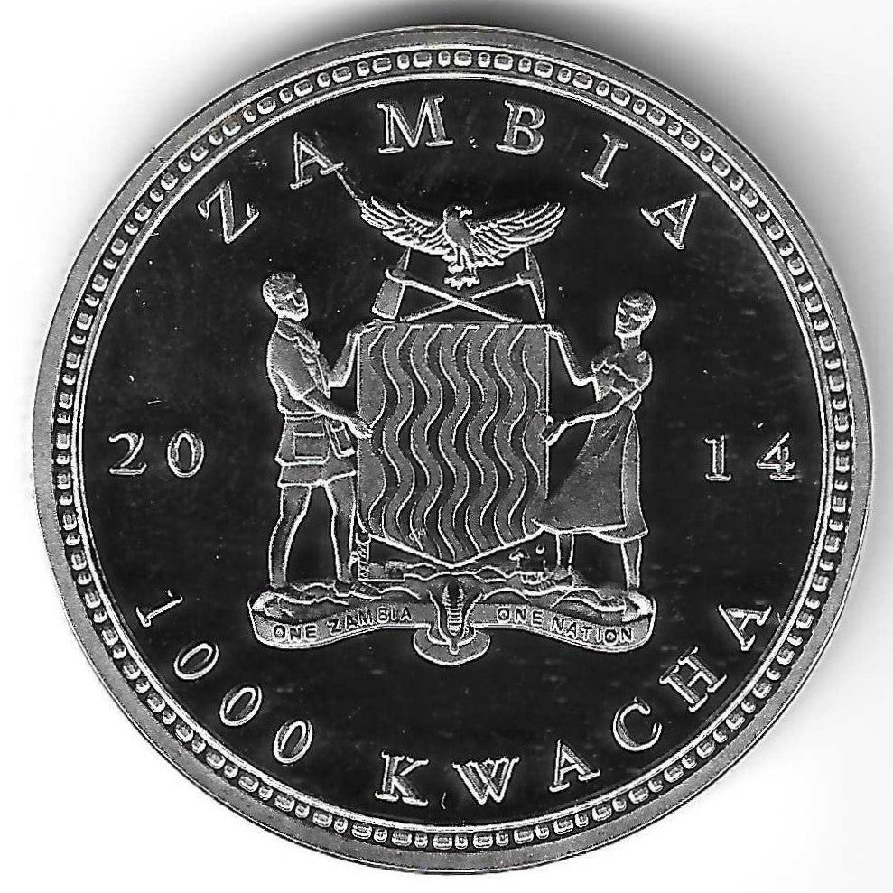 Zambia - 1000 Kwacha 2014 (Km# ..) Tartaruga