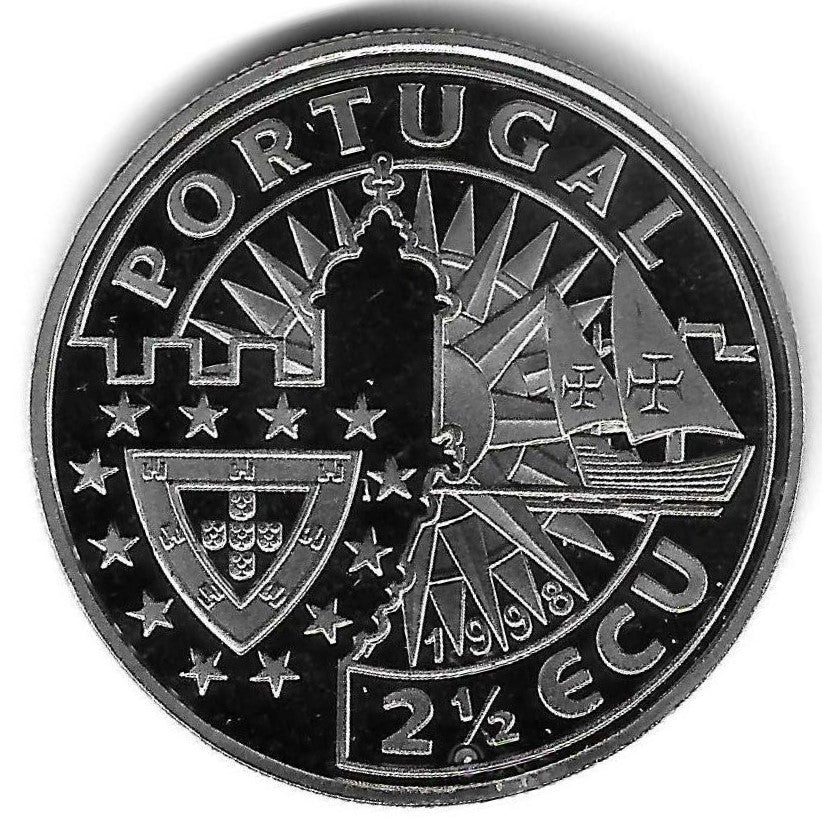 Portugal - 2 1/2 Ecu 1998 (Km# X61) Afonso Albuquerque