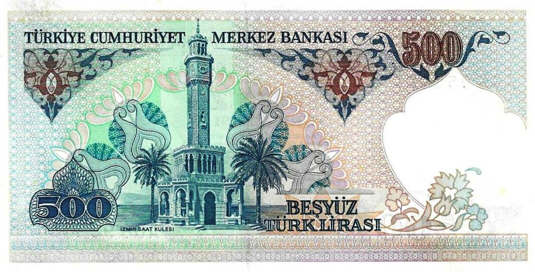 Turquia - 500 Liras (L1970) (# 195)