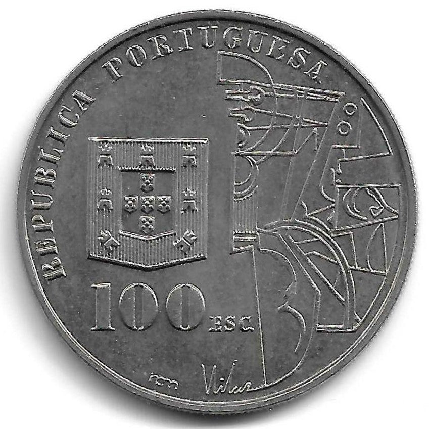 Portugal - 100$00 1987 (Km# 644) A.Sousa Cardoso