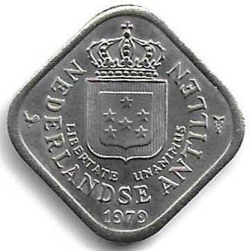 Antilhas Holandesas - 5 Centimos 1979 (Km# 13)