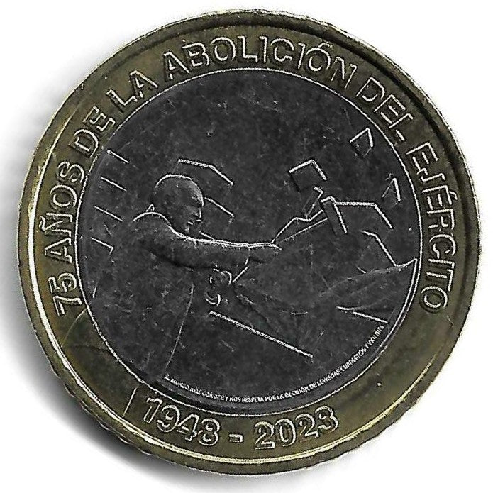 Costa Rica - 500 Colones 2023 (Km# 243) Abolicão Armada