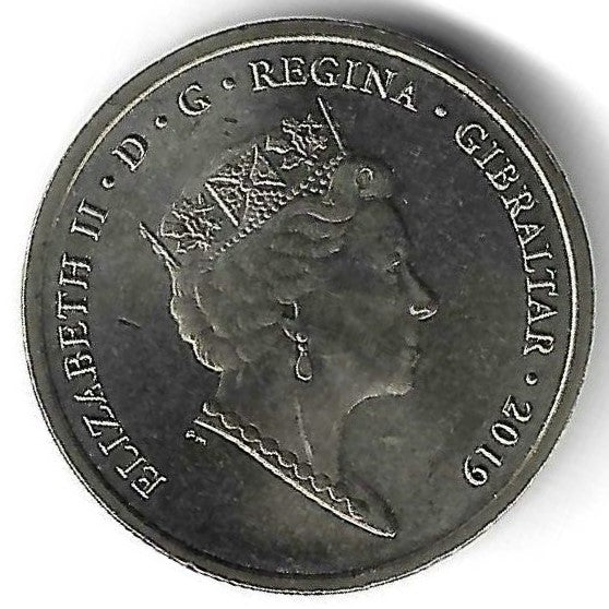 Gibraltar - 1 Libra 2019 (Km# 1659)
