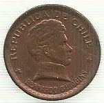 Chile - 20 Centavos 1953 (Km# 177)