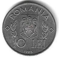 Roménia - 10 Lei 1996 (Km# 126) Cimeira Mundial Alimentaçao