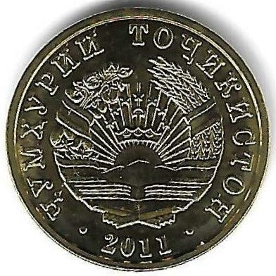 Tajiquistao - 2 Dirhams 2011 (Km# 36)
