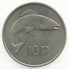 Irlanda - 10 Pence 1969 (Km# 23)