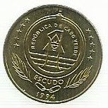 Cabo Verde - 1$00 1994 (Km# 27) Tartaruga