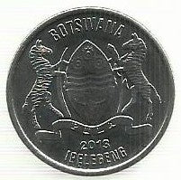 Botswana - 50 Thebe 2013 (Km# 34)