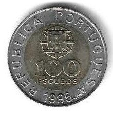 Portugal - 100$00 1995 (Km# 678) FAO