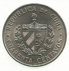 Cuba - 40 Centavos 1962 (Km# 32)