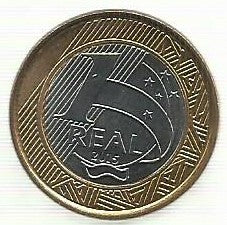 Brasil - 1 Real 2015 (Km# Novo) Vela