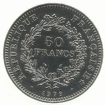 França - 50 Francos 1979 (Km# 941.1)