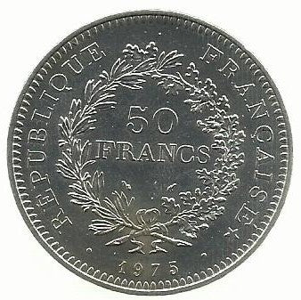 França - 50 Francos 1975 (Km# 941.1)