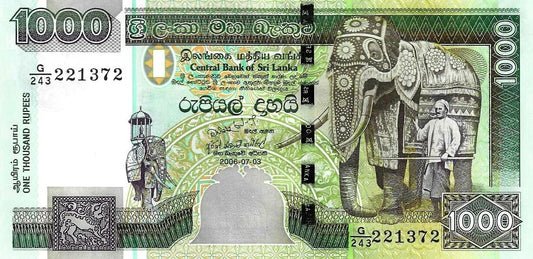 Sri Lanka - 1000 Rupias 2006 (# 120d)