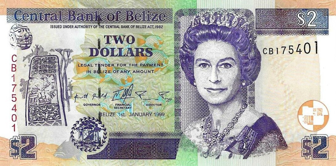 Belize - 2 Dolares 1999 (# 60a)
