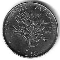Vaticano - 50 Liras 1975 (Km# 121)