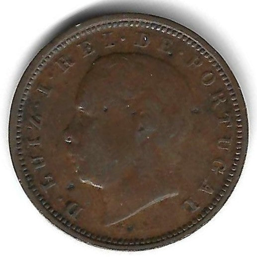 Portugal - V Reis 1885 (Km# 525)